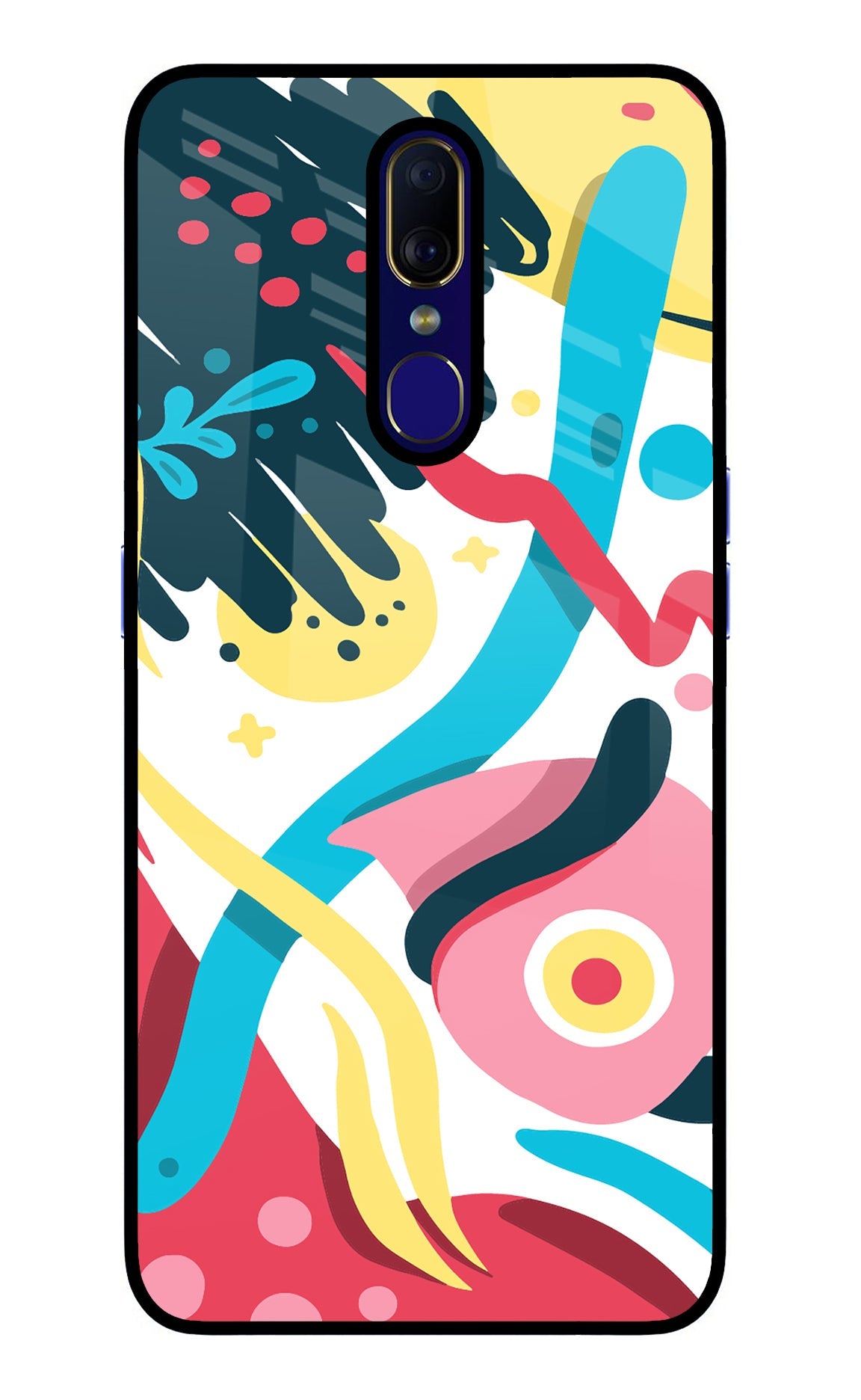 Trippy Oppo F11 Glass Case