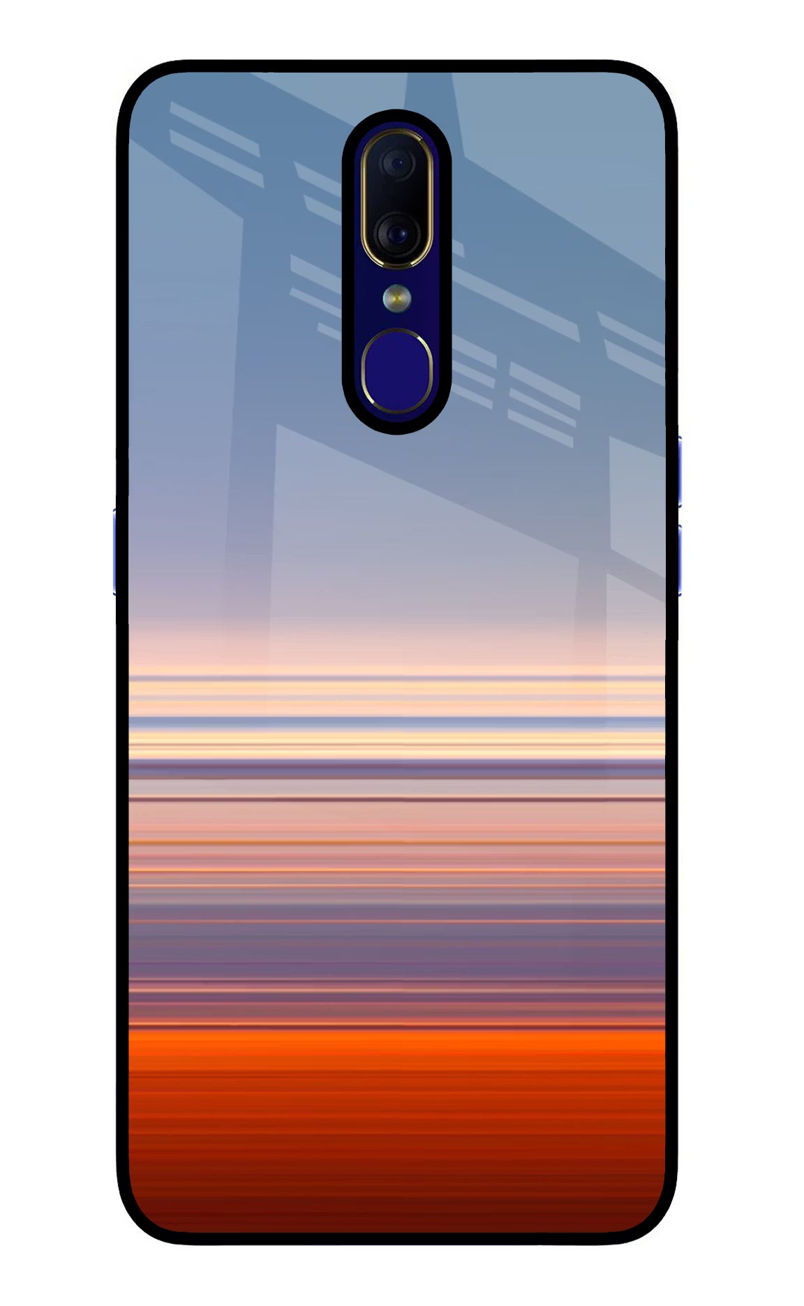 Morning Colors Oppo F11 Glass Case Back Cover by Casekaro