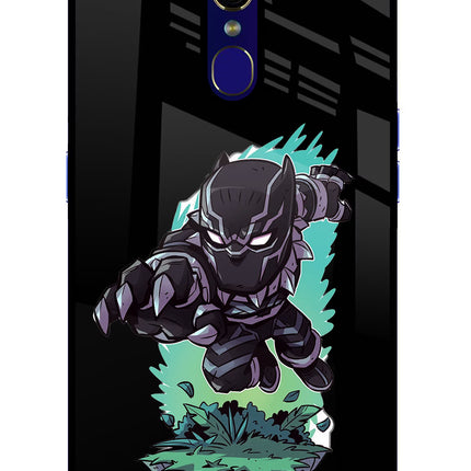 Black Panther Oppo F11 Glass Case Back Cover by Casekaro