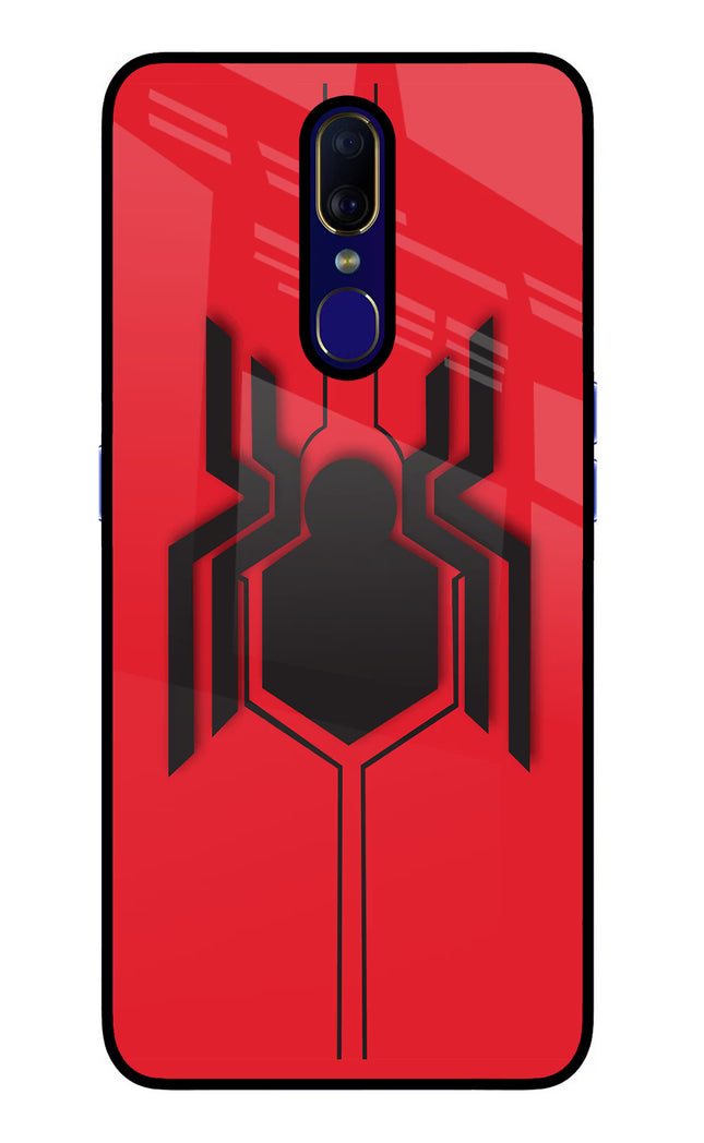 Spider Oppo F11 Glass Case Back Cover by Casekaro