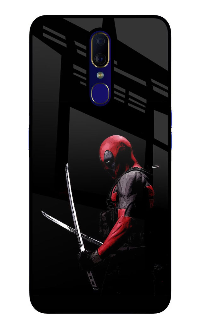 Deadpool Oppo F11 Glass Case Back Cover by Casekaro