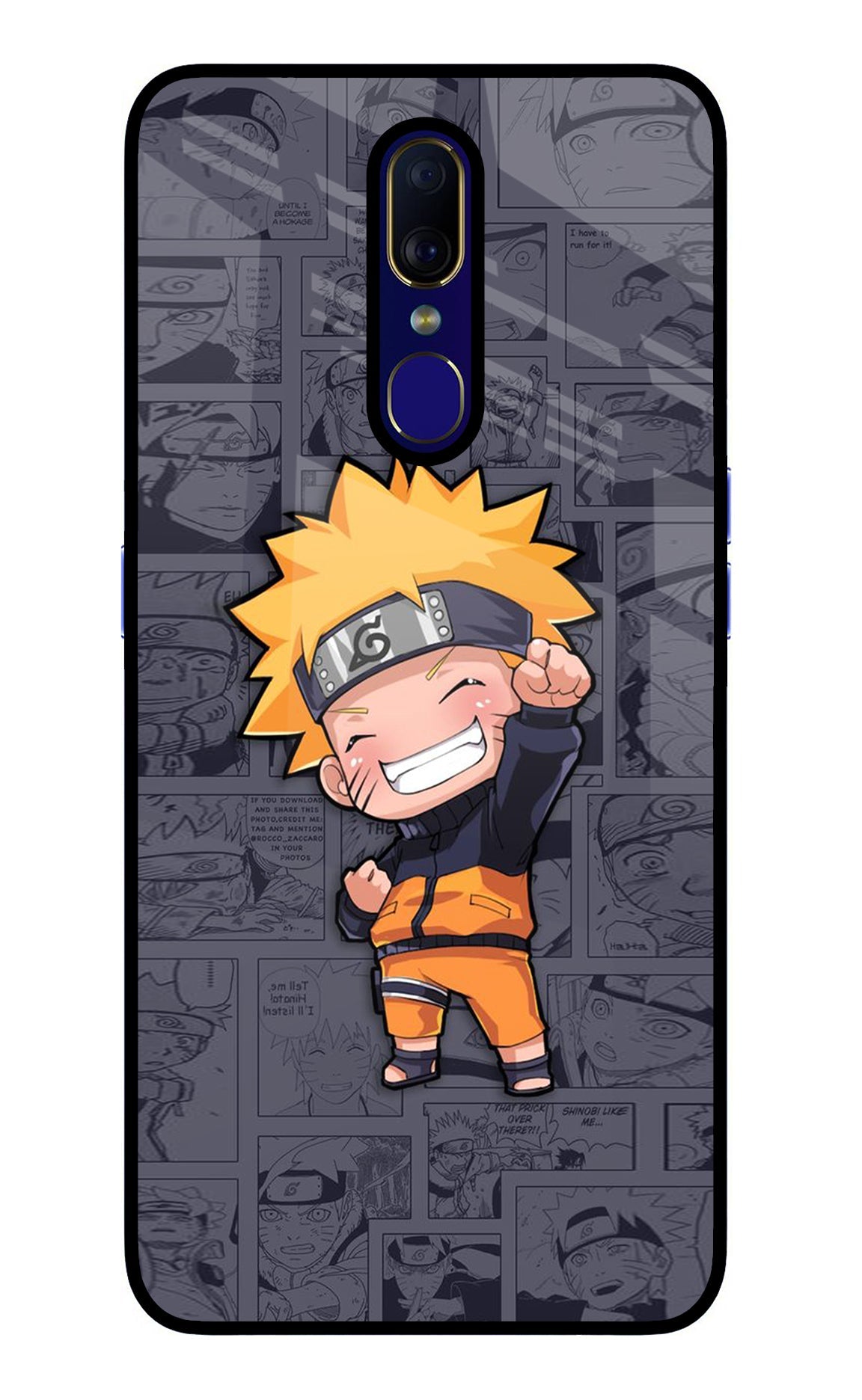 Chota Naruto Oppo F11 Glass Case