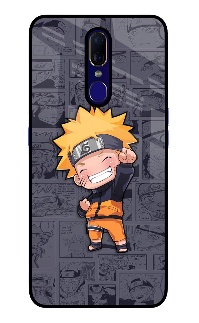 Chota Naruto Oppo F11 Glass Case Back Cover by Casekaro