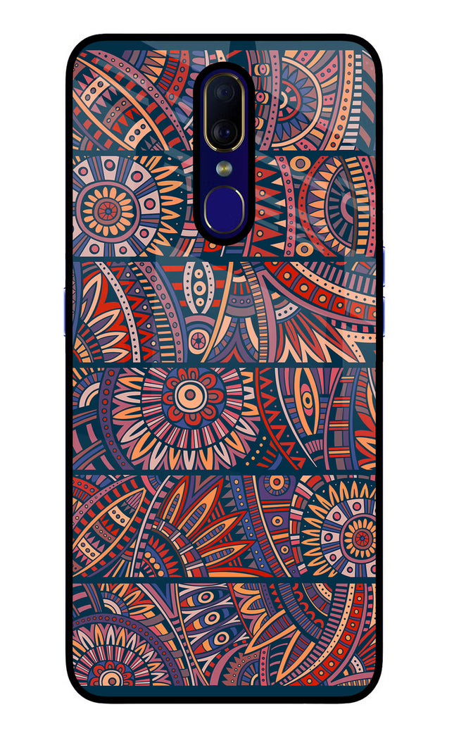 African Culture Design Oppo F11 Glass Case Back Cover by Casekaro