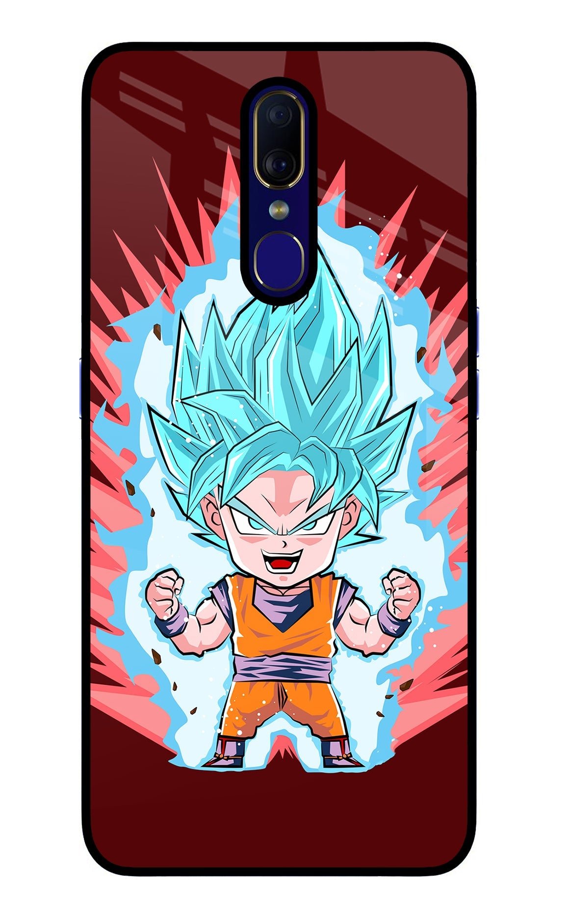 Goku Little Oppo F11 Glass Case