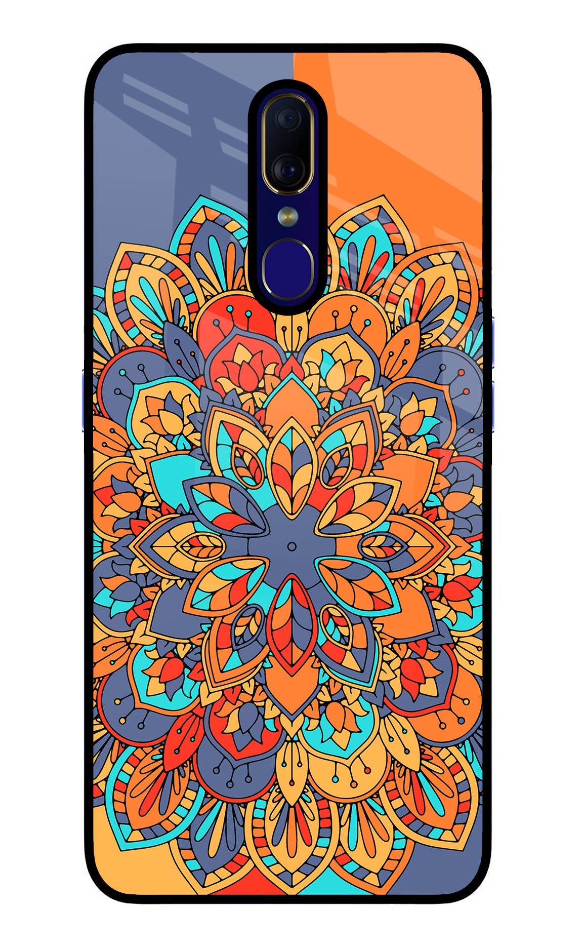 Color Mandala Oppo F11 Glass Case