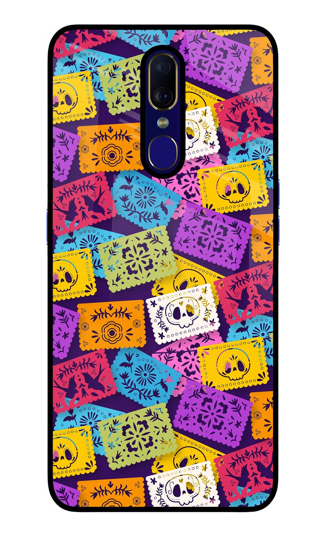 Mexican Pattern Oppo F11 Glass Case