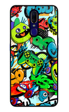 Game Doodle Oppo F11 Glass Case