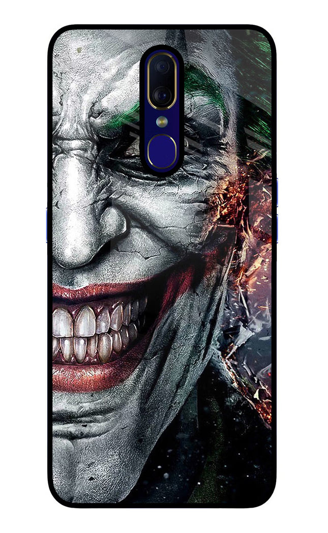 Joker Cam Oppo F11 Glass Case Back Cover by Casekaro