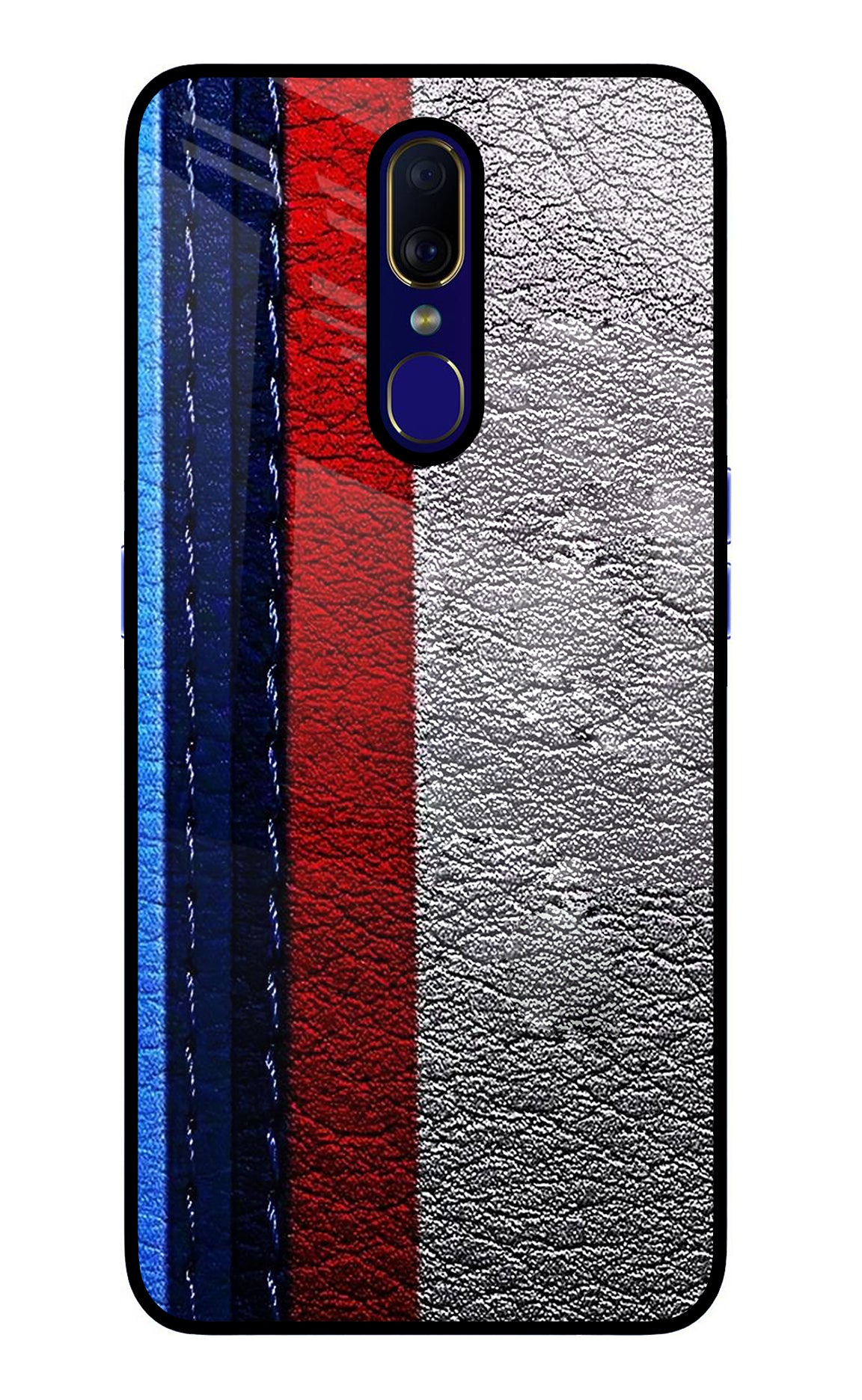 BMW Stripes Oppo F11 Glass Case