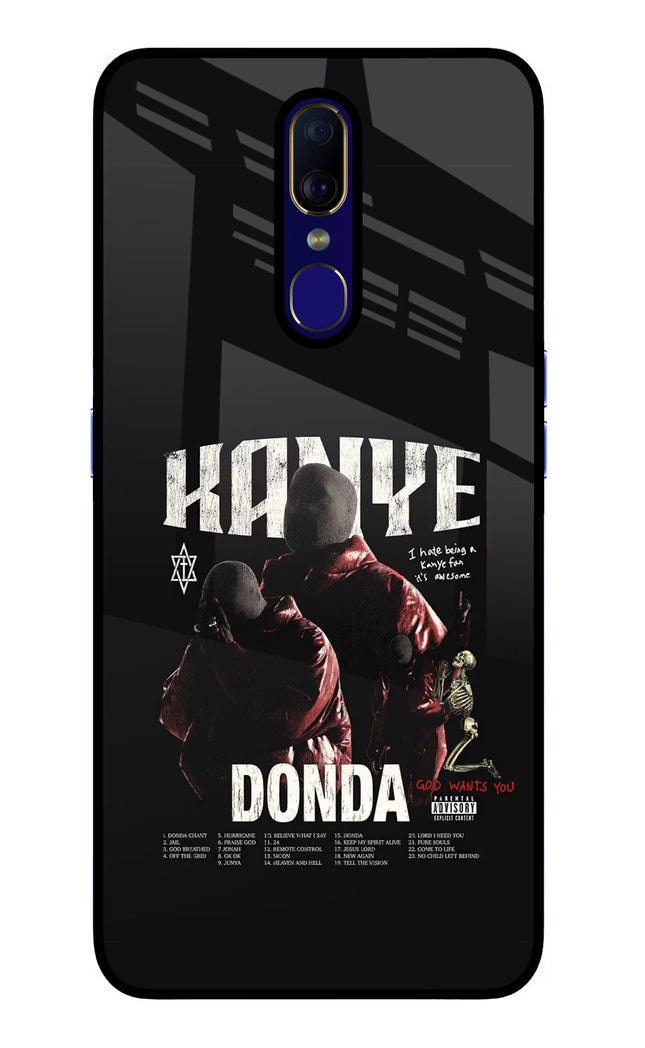 Donda Kanye West Oppo F11 Glass Case Back Cover by Casekaro