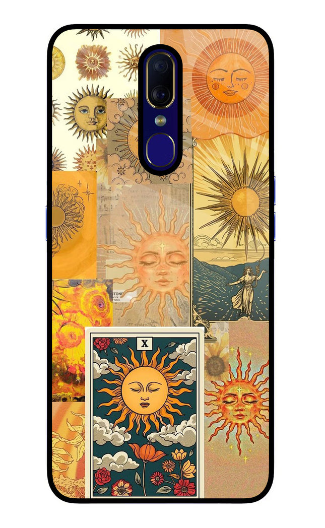 Sun Oppo F11 Glass Case Back Cover by Casekaro