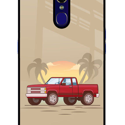 Desert Classic Drive Oppo F11 Glass Case Back Cover by Casekaro