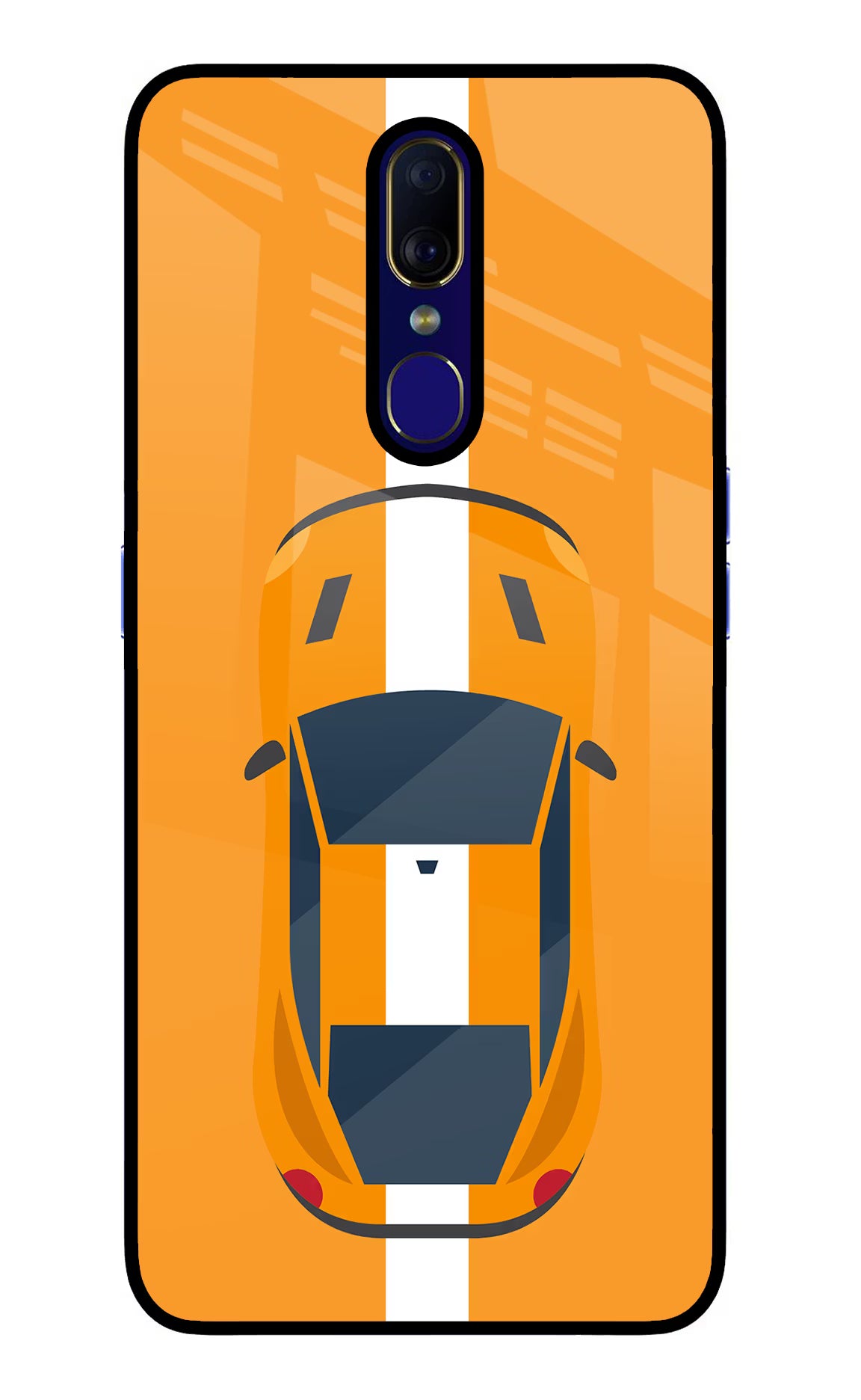 Highway Pursuit Oppo F11 Glass Case