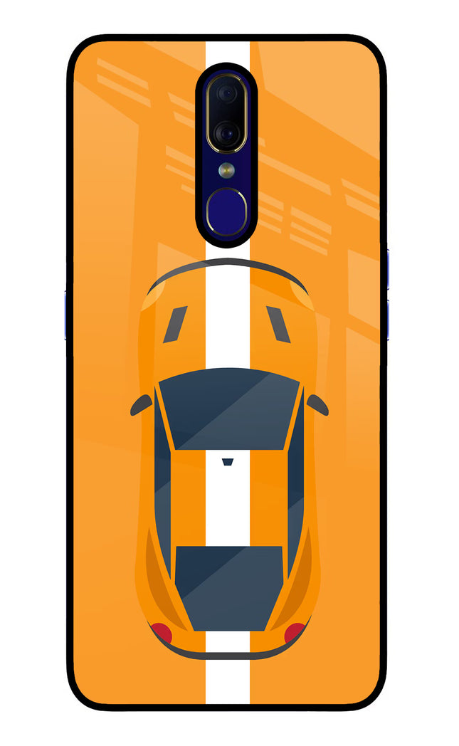 Highway Pursuit Oppo F11 Glass Case Back Cover by Casekaro