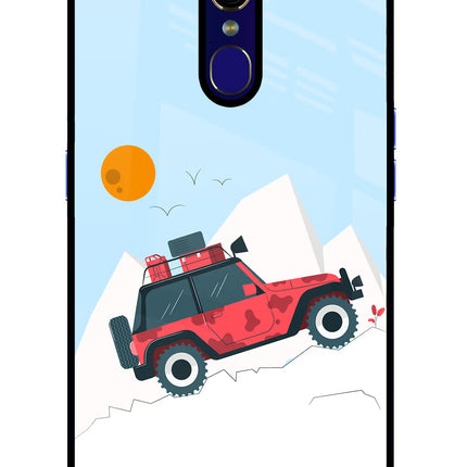 Mountain Trail Beast Oppo F11 Glass Case Back Cover by Casekaro