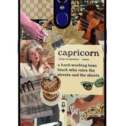 Capricorn Zodiac Oppo F11 Glass Case Back Cover by Casekaro