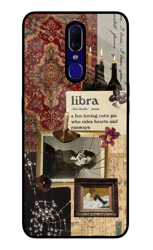 Libra Zodiac Oppo F11 Glass Case Back Cover by Casekaro