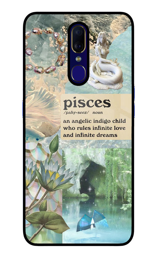 Pisces Zodiac Oppo F11 Glass Case