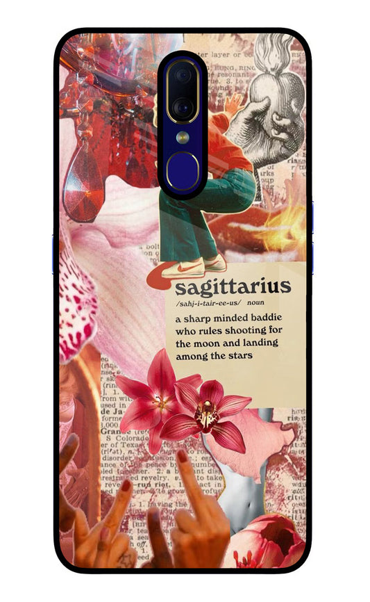 Sagittarius Zodiac Oppo F11 Glass Case
