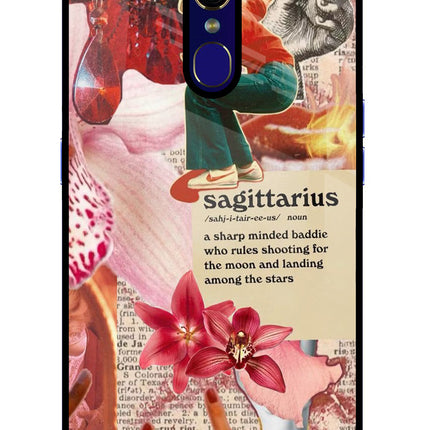 Sagittarius Zodiac Oppo F11 Glass Case Back Cover by Casekaro