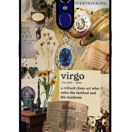 Virgo Zodiac Oppo F11 Glass Case Back Cover by Casekaro