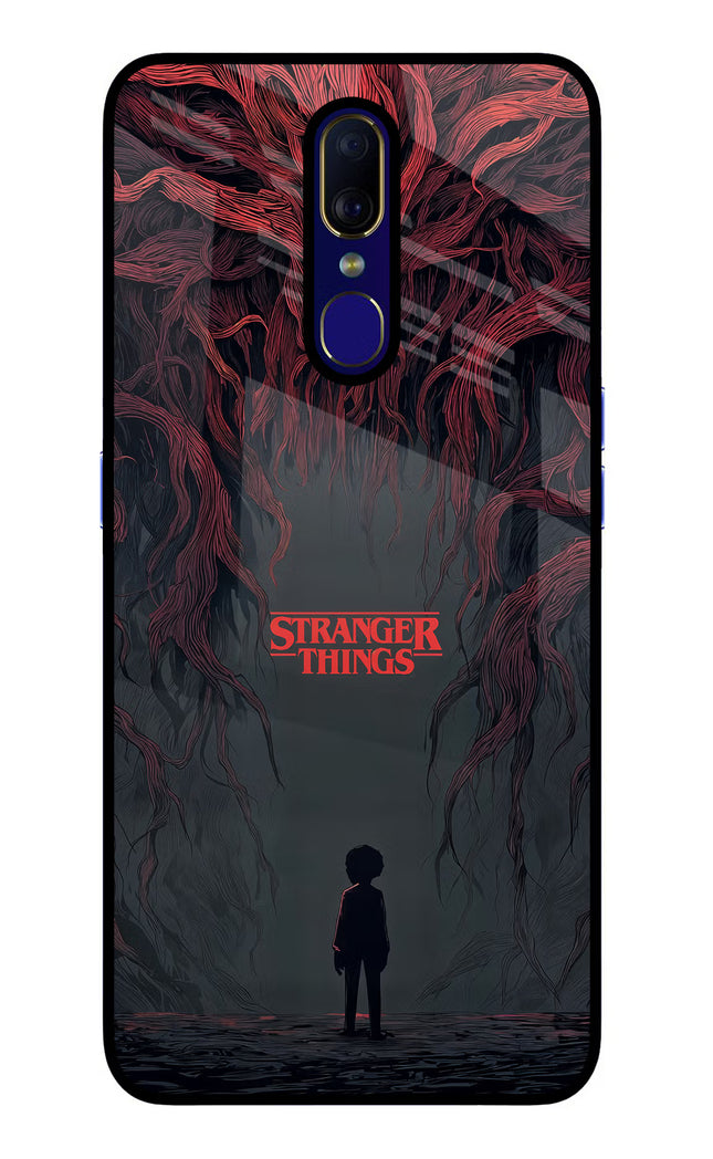 Ordinary Things Dark Side Oppo F11 Glass Case Back Cover by Casekaro