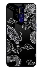 Twin Dragons Oppo F11 Glass Case