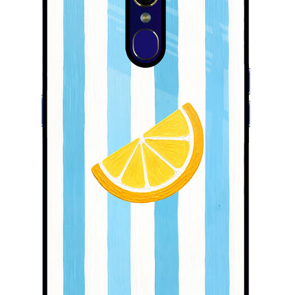 Summer Lemon Oppo F11 Glass Case Back Cover by Casekaro
