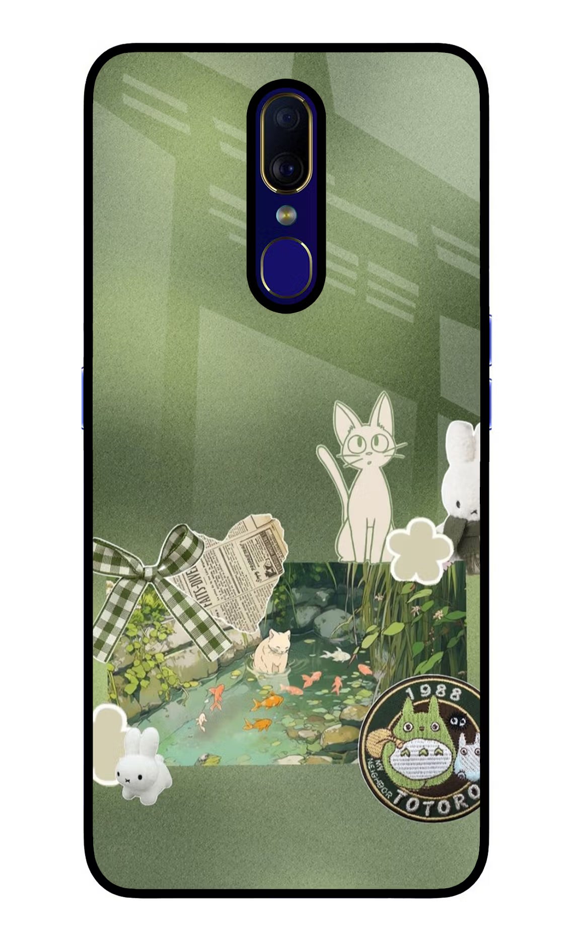 Aesthetic anime Oppo F11 Glass Case