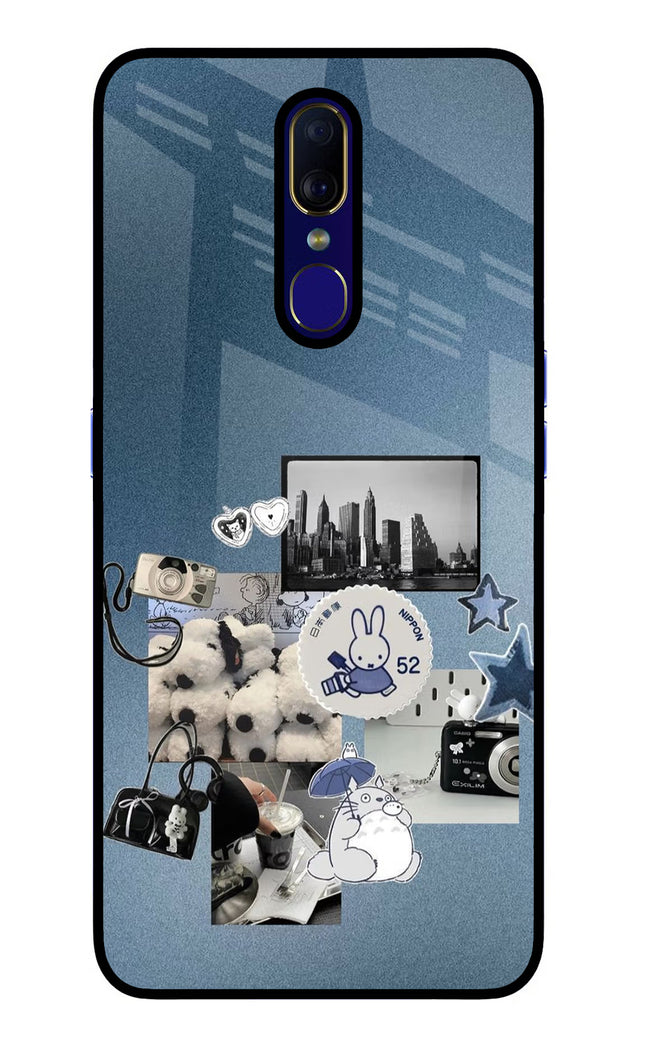 Miffy Oppo F11 Glass Case Back Cover by Casekaro