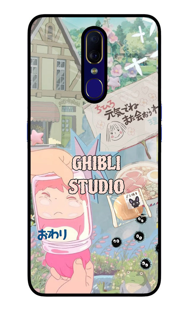 Studio Ghibli Oppo F11 Glass Case Back Cover by Casekaro