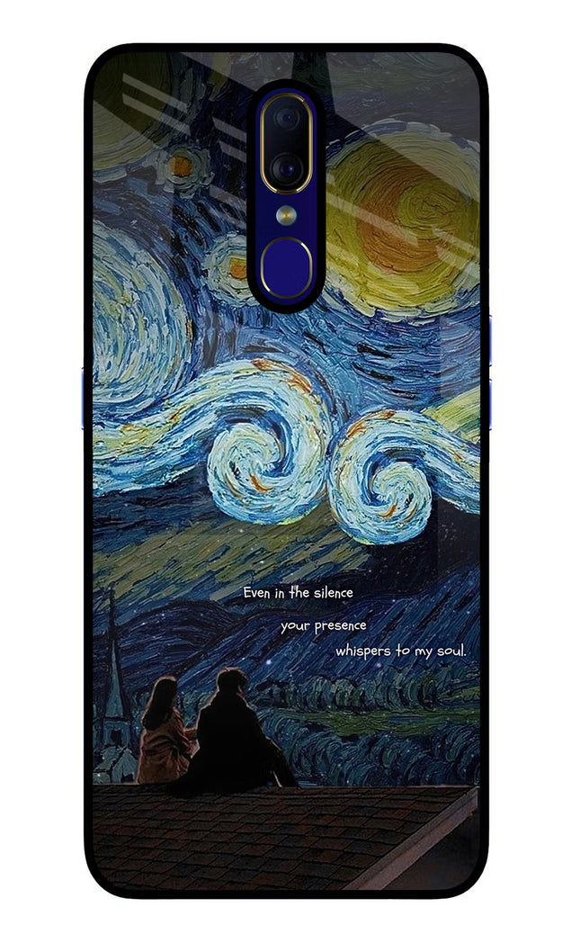 Softcore Oppo F11 Glass Case Back Cover by Casekaro