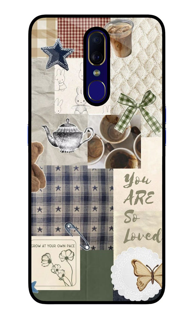 Cookie Oppo F11 Glass Case Back Cover by Casekaro