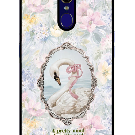 Pretty Mind Pretty Soul Oppo F11 Glass Case Back Cover by Casekaro