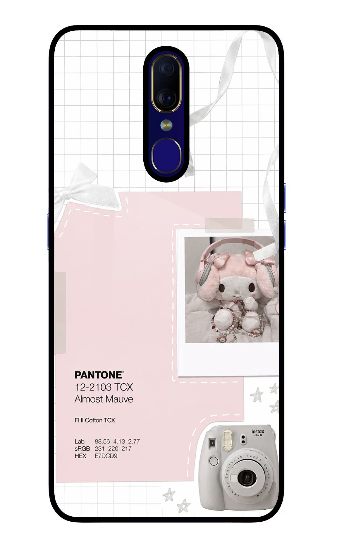 Pantone Asthetic Oppo F11 Glass Case