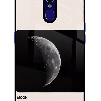 Moon Phase Oppo F11 Glass Case Back Cover by Casekaro