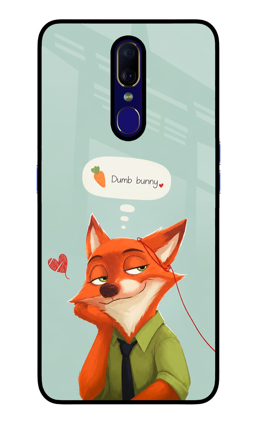 Nick Charm Oppo F11 Back Cover, Glass case