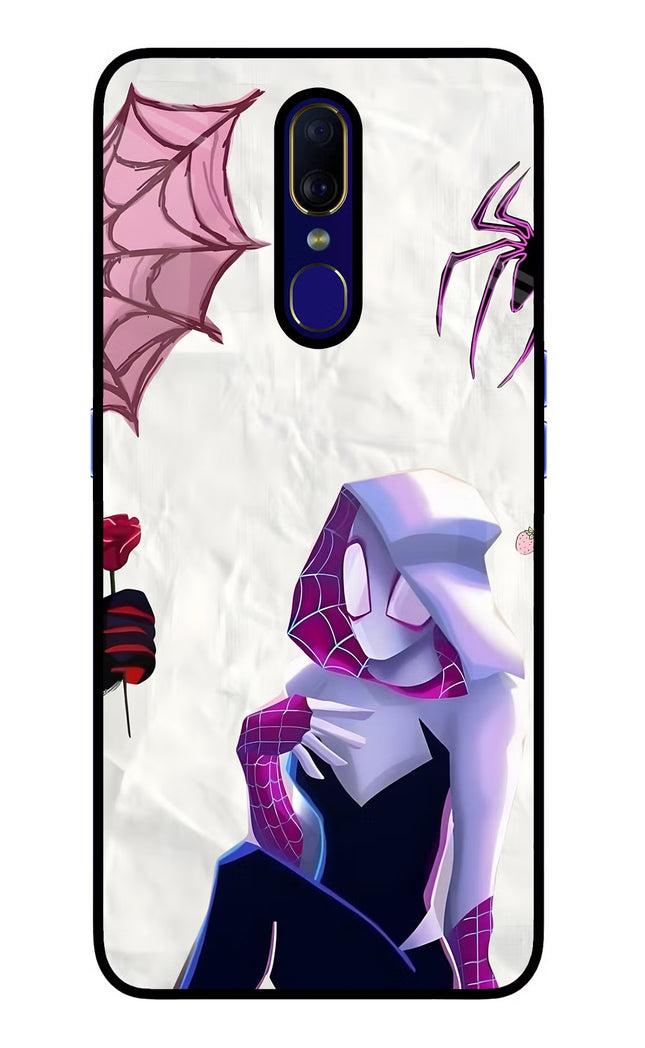 Gwen Verse Oppo F11 Glass Case Back Cover by Casekaro