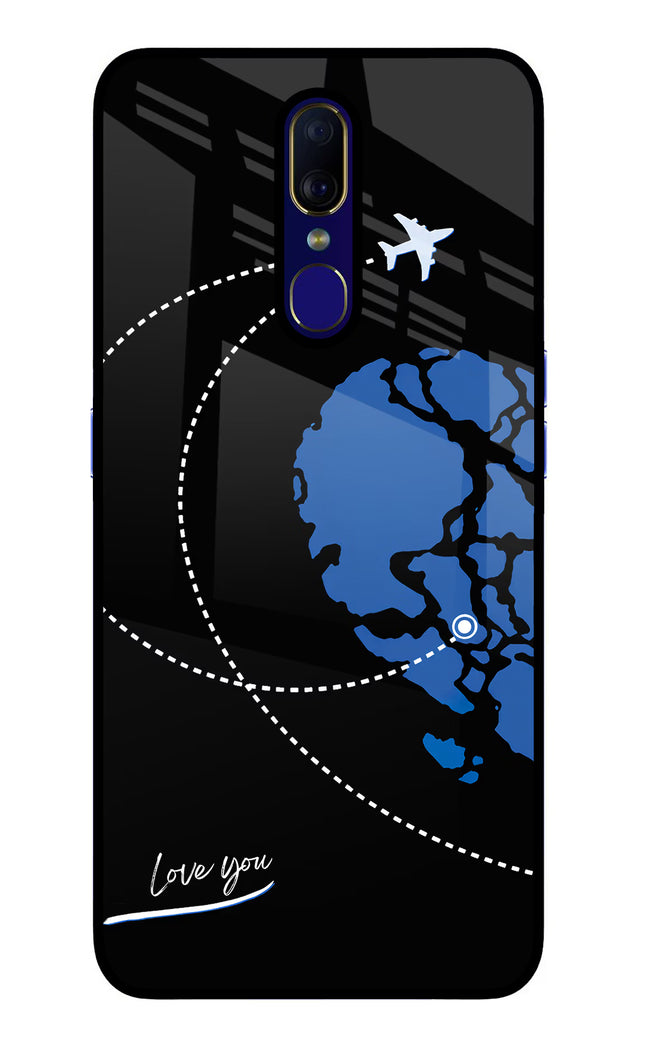 Love Orbit Oppo F11 Glass Case Back Cover by Casekaro