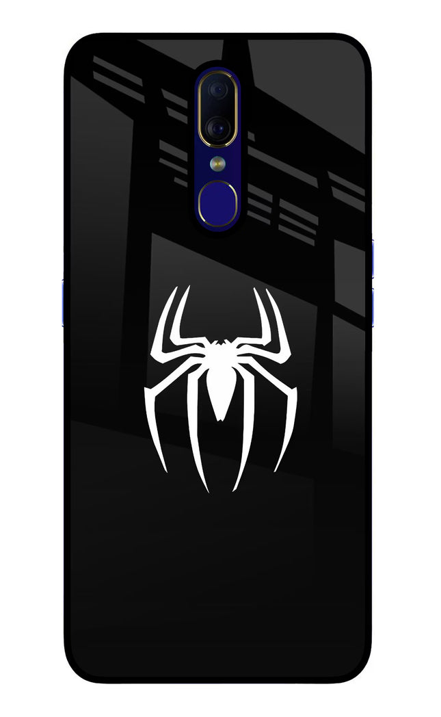 Miles Symbol Oppo F11 Glass Case Back Cover by Casekaro