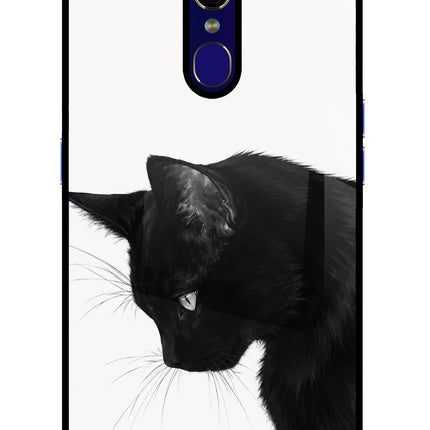 Shadow Gaze Oppo F11 Glass Case Back Cover by Casekaro