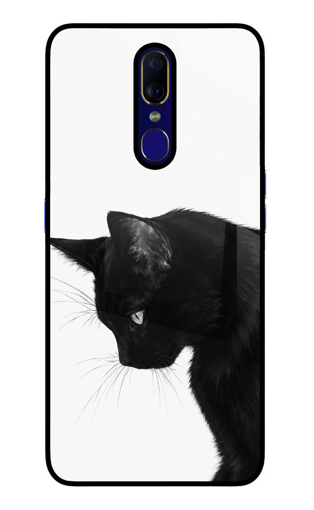 Shadow Gaze Oppo F11 Glass Case Back Cover by Casekaro