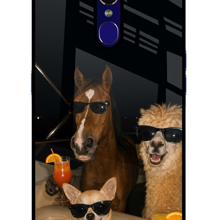 Party Squad Oppo F11 Glass Case Back Cover by Casekaro