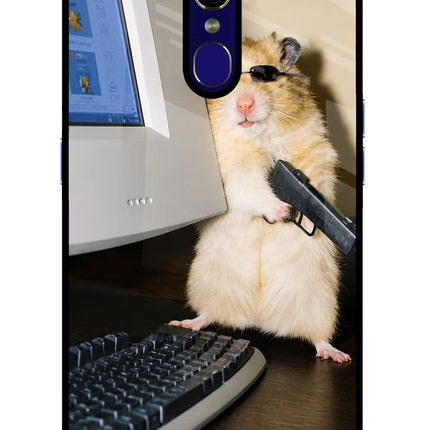 Hacker Hamster Oppo F11 Glass Case
