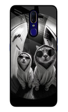 Hood Cats Oppo F11 Glass Case