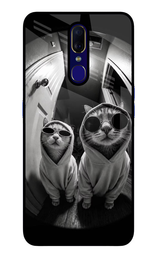 Hood Cats Oppo F11 Glass Case