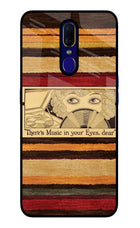 Vinyl Stripes Oppo F11 Glass Case