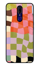 Wavy Grid Oppo F11 Glass Case