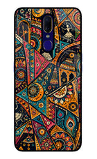 Folk Print Oppo F11 Glass Case